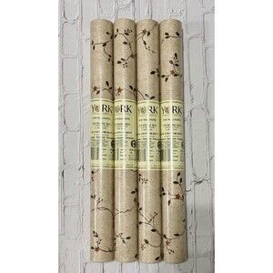 Vintage York Wallpaper Lot 4 Double Rolls Mini Star Vine PC4125 Run 16 Sealed